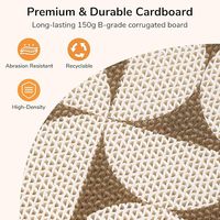 FUKUMARU Griffoirs muraux pour chats en 3 parties, griffoirs en carton extra longs de 23,6 pouces, griffoirs pour chats haute densité