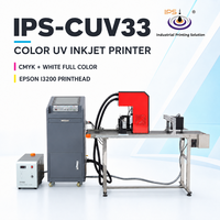Impresora de Inyección de Tinta UV Industrial IPS-CUV33 con Cabezal de Impresión I3200, Impresión Digital a Todo Color, Datos Variables, Códigos QR