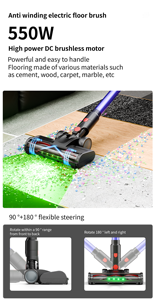 Aspiradora Inalámbrica de Mano para Alfombras Secas, Sofás, Cuidado del Automóvil y Limpieza de Manchas, en Oferta - Product Image 4