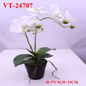 2025 Polyester Artificiel Phalaenopsis/Cymbidium Plante Pot Graduation Noël Nouvel An Pâques Halloween Décorations 47CM x 27CM - Product Image 6