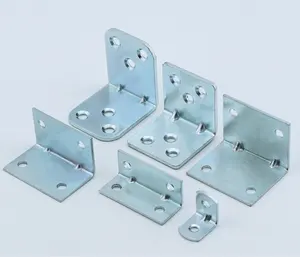 Çin OEM fabrika özel L Metal köşe desteği parantez 90 derece galvanizli ahşap/levha eklem konnektörleri alüminyum köşeli mesnet