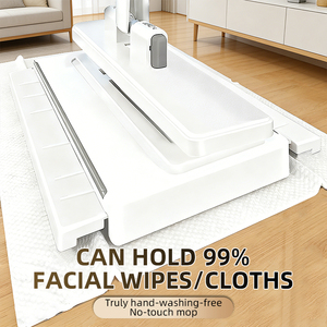 Serpillère <span class=keywords><strong>de</strong></span> nettoyage <span class=keywords><strong>de</strong></span> sol à serrage automatique, extensible et auto-essoreuse, avec tête <span class=keywords><strong>de</strong></span> rechange en microfibre, également utilisable comme essuie-glace <span class=keywords><strong>pour</strong></span> <span class=keywords><strong>vitres</strong></span> et lingettes humides - Product Image 4