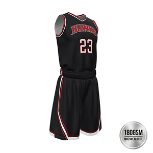 Ensemble d'uniformes <span class=keywords><strong>de</strong></span> basketball pour hommes, <span class=keywords><strong>noir</strong></span>, respirant, imprimé, 100% polyester, séchage rapide, col en V, kit <span class=keywords><strong>de</strong></span> basketball professionnel personnalisé, résistant aux déchirures - Product Image 1
