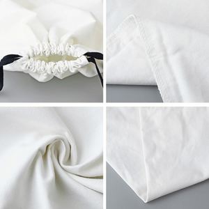 Sacs à cordon en coton biologique recyclable avec logo personnalisé estampé à chaud pour vêtements, bracelets, avec fonction de sécurité, vente en gros - Product Image 5