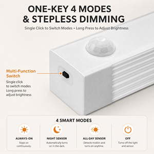 Magnetic LED <b>Motion</b> <b>Sensor</b> Cabinet <b>Light</b> 4 Sizes Night Lamp - Product Image 4