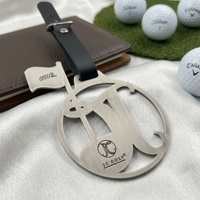 Etiqueta Personalizada de PVC Suave para Bolsa de Golf con Elementos de Pelota de Golf 2D y Logotipo del Club, Accesorios de Lujo para Equipaje, Etiqueta de Regalo Ecológica