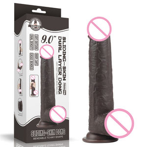 <span class=keywords><strong>9</strong></span> <span class=keywords><strong>Inch</strong></span> Levensechte Kunstmatige Penis Met Sterke Zuignap Dubbele Laag Zachte Siliconen Realistische <span class=keywords><strong>Dildo</strong></span> 'S Voor Vrouwen - Product Image 1