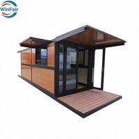 Maison modulaire en conteneur WinFair avec terrasse, petite maison préfabriquée, fabricant chinois de maisons conteneurs pliables et portables