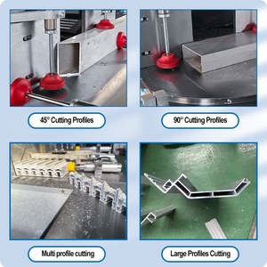 Sierra ingletadora de precisión de 1 hoja para cortar perfiles de plástico, máquina de fabricación de puertas y ventanas de aluminio con un solo cortador - Product Image 4