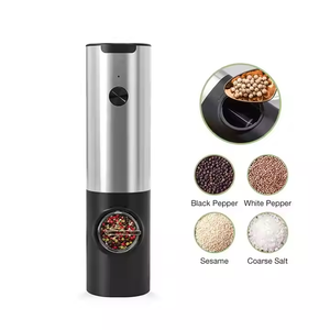 Juego de 2 Molinillos Eléctricos Recargables de Sal y Pimienta de Acero Inoxidable de Alta Calidad con Base de Carga y Almacenamiento Conveniente - Product Image 3