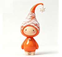 Figurine d'elfe d'hiver personnalisée, statue de dessin animé en PVC et ABS, fabrication OEM en Chine, figurine personnalisée pour la vente en gros de produits de marque