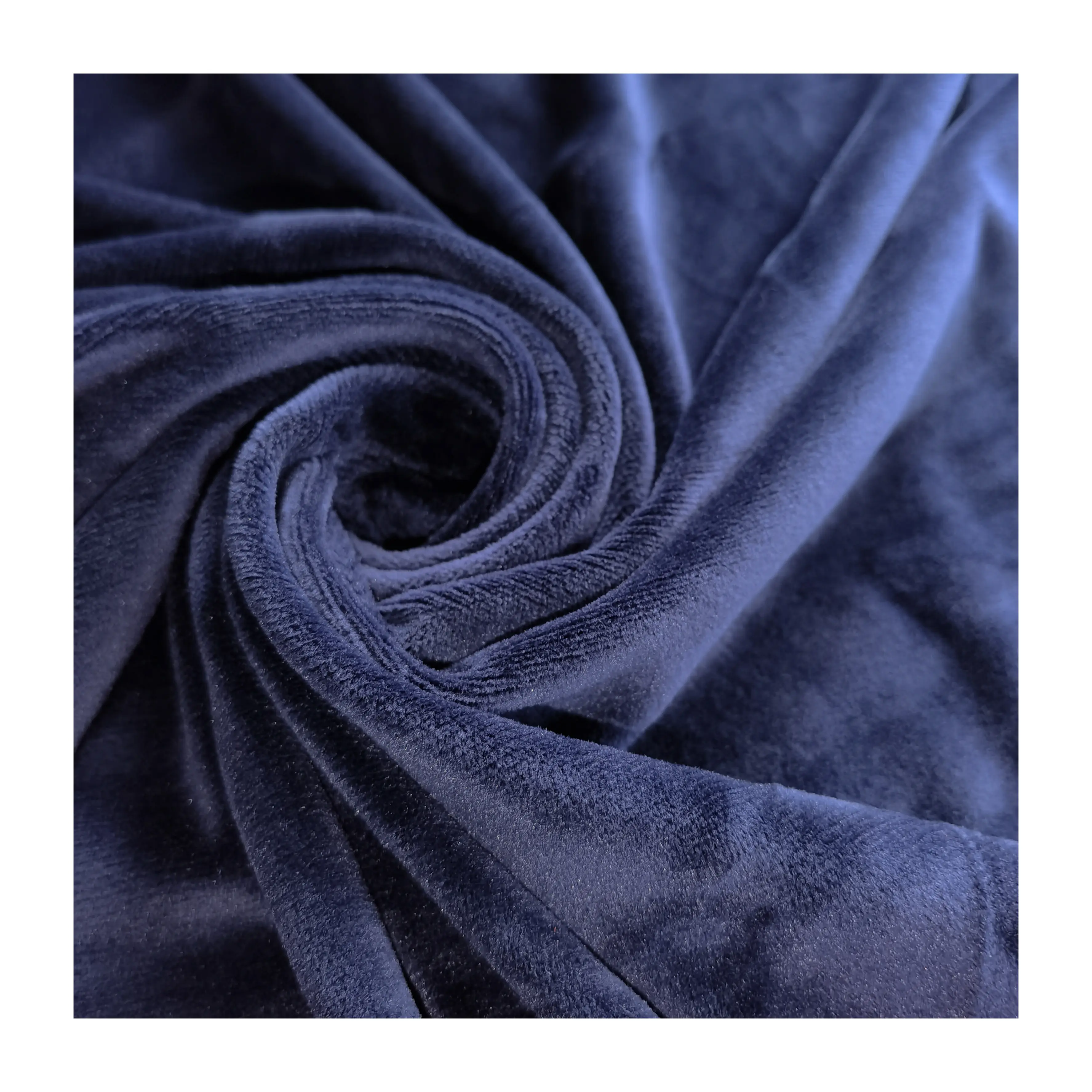 Fabrika kaynağı kısa peluş düz renk süper yumuşak streç kadife giysi kumaşı
