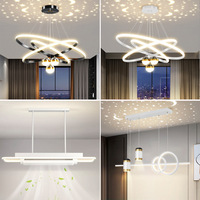 Lustre Moderne Élégant Style Nouveau Tendance 2026 Effet Ciel Étoilé pour Salon, Salle à Manger et Chambre à Coucher – Petite Taille
