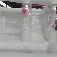 Nouvelle fête de maison de rebond gonflable extérieure intérieure blanche avec château de toboggan gonflable à ballon pour la fête