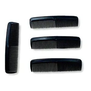 Heavy Duty Pocket Hair Comb, Unbreakable, Black