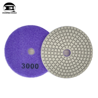 Almohadilla de pulido de diamante de grano 50-3000 de 4 "de alta calidad, almohadillas de pulido de disco de molienda de 80-125mm para granito/cuarzo/mármol