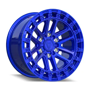 BEAST 17 Inch 20 Inch 5x139.7 6x139.7 Blue Off Road Wheels 17 20 Inch 4X4 Rims For Dodge Car Pickup Suv Wheels Mags