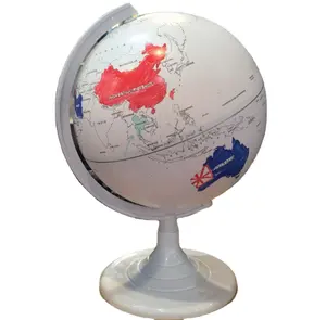 20cm White DIY Writing scratch welt Globe