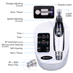 Precio de Fábrica, 10 Niveles de Velocidad, Función de Autolimpieza, Inyector sin Agujas, Indoloro, Instrumento de Mesoterapia, Dispositivo de Rejuvenecimiento Facial, Radiofrecuencia - Product Image 3
