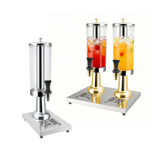 Dispensador de Jugos de Acero Inoxidable Queenwins de un Solo Tanque, Dispensador de Bebidas Frías de 3 Galones para Buffet y Restaurante - Product Image 2