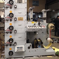 Nouvelle machine d'impression flexographique semi-automatique Zhenbang 6 couleurs avec découpe intégrée 10-80m/min pour étiquettes autocollantes – Garantie 1 an