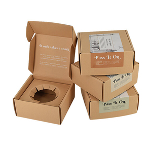 <span class=keywords><strong>Caja</strong></span> de Cartón Kraft Marrón con Logotipo Personalizado, Embalaje de Cartón Corrugado, <span class=keywords><strong>Caja</strong></span> de Envío para Velas, Frascos de Vidrio y Botellas - Product Image 4