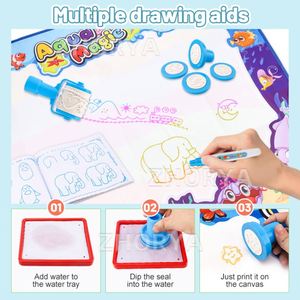แผ่นรองวาดภาพน้ำสำหรับเด็ก Zhorya ขนาด 150*90 ซม. แผ่นวาดภาพวิเศษ Aqua Magic Doodle Mat - Product Image 5