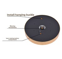 Jam Dinding Mekanik 45cm Desain Baru Mewah Kreatif Dinamis Industrial Needle Silent Dekorasi Rumah