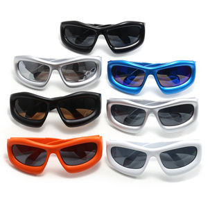 Lunettes de soleil carrées à monture intégrale, protection UV400 %, luxe, unisexe, logo personnalisé, vente en gros - Product Image 5