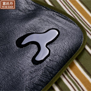 Yi Si Dan Alfombra de picnic rectangular de franela a prueba de humedad, alfombra de camping para uso en exteriores, rayas verde militar y naranja - Product Image 5