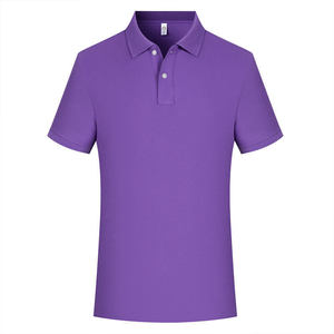เสื้อโปโลแขนสั้นสีทึบโพลีเอสเตอร์แห้งเร็วผู้ชายผู้หญิงชุดทำงานใช้ทุกวัน - Product Image 2