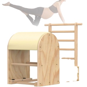 Equipo de Pilates para Gimnasio, Estudio, Hogar: Escalera y Barril de Pilates de Hierro y Madera, para Equilibrio y Ejercicios de Yoga y Pilates, de Última Tendencia - Product Image 1