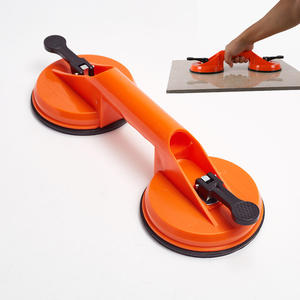 Pavimento di qualità industriale vibrante ventosa ventosa sollevatore doppio artiglio tazza di vetro con forte aspirazione di gomma per ceramica - Product Image 2