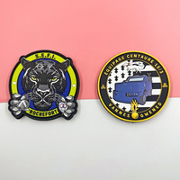 Patch en PVC avec logo 3D personnalisé, patchs en silicone à repasser avec boucle et crochet, étiquettes en caoutchouc PVC souple pour vêtements