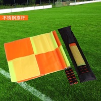 Drapeau d'arbitre de football à motif quadrillé personnalisé pour arbitre de touche, fabriqué en Chine, vente en gros