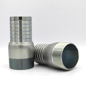 Sản xuất tại Trung Quốc thép carbon Vua kết hợp núm vú Hose núm vú chèn Hose Adapter - Product Image 1