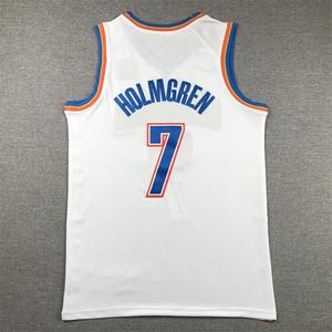 A buon mercato all'ingrosso 2025 stagione nuovo tuono 7 Holmgren stampato 3D basket maglia maglia estiva traspirante anti-uv rapido da uomo - Product Image 4