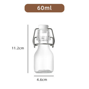 Bottiglia di fabbrica trasparente forma rotonda <span class=keywords><strong>vodka</strong></span> liquore bevande bottiglia di vino di vetro per bere - Product Image 2