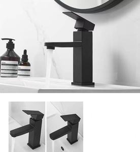 Mitigeur de Lavabo Économique en Acier Inoxydable <span class=keywords><strong>Noir</strong></span> <span class=keywords><strong>Mat</strong></span> pour Salle de Bain, <span class=keywords><strong>Robinet</strong></span> Simple Poignée - Product Image 6