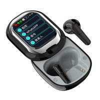 Écouteurs intra-auriculaires sans fil à commande tactile ENC, écran LED couleur, chipset JL pour 5.3, étanches IPX4, faible latence, stéréo