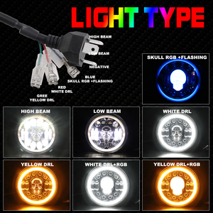 Accesorios todoterreno para Land Rover Defender, faro Led automático para bicicleta, lámpara de Calavera, 5x7, 300wat - Product Image 2