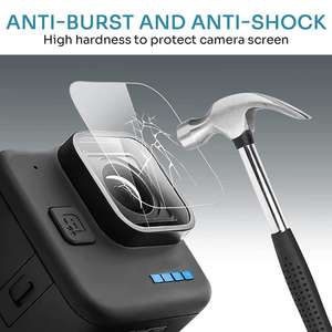 HOSHI-Protector de pantalla de vidrio templado duro, cubierta de lente para GoPro Hero11 Mini cámara <span class=keywords><strong>Gopro11</strong></span>, accesorios - Product Image 6