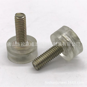 Junyuewei Transparent Adjustable Furniture Foot Pad M6 18mm Plastic Metal Screw Height Adjustment for Table Chair Sofa Cabinet - Product Image 4