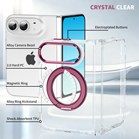 Étui de protection pliable magnétique super résistant avec support stable à 360° pour iPhone Duo