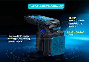 스캔맥스 5.5인치 디스플레이 내구성 배터리 연속 작업 8시간 최대 판독 거리 20m 핸드헬드 UHF <span class=keywords><strong>RFID</strong></span> 리더기 - Product Image 4