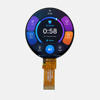 Modul Layar LCD TFT LED Backlight Bulat 1,46 Inci 360x360 dengan Antarmuka SPI dan IC Driver ST77916, Kompatibel dengan STM32 ESP32