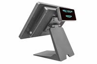 Offre Spéciale anti-poussière sans ventilateur 15.6 pouces double écran tactile tout en un systèmes de point de vente pour restaurants caisse enregistreuse