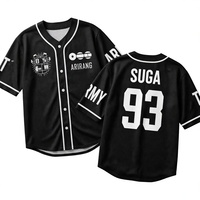 T-shirt décontracté unisexe à manches courtes en jersey respirant pour le soutien des tournées mondiales KPOP JUNGKOOK SUGA JIMIN V ARIRANG J-HOPE RM JIN