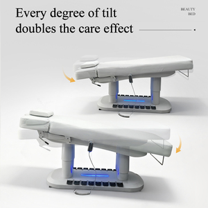 豪华加热水疗按摩床，高度可调节，专业按摩床，整体倾斜睫毛床，适用于 SPA 沙龙家具和医疗水疗中心 - Product Image 4