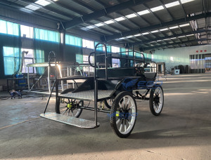 Chariot à Chevaux Marathon à 4 Roues de Haute Qualité, Nouveau Style, Voiturette pour Poney, Vente Directe Usine, Transport Spécial Économique - Product Image 6